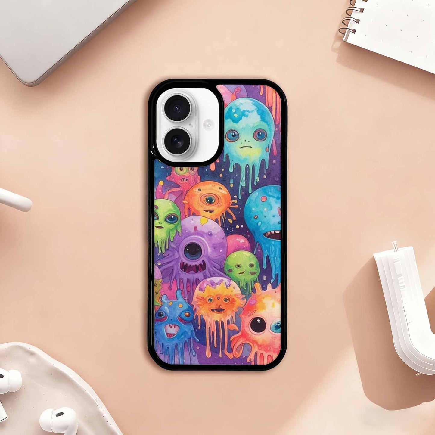 iPhone 17 Case — Aliens Tie Dyemelting Aliens Tie Dye, Custom Phone Case