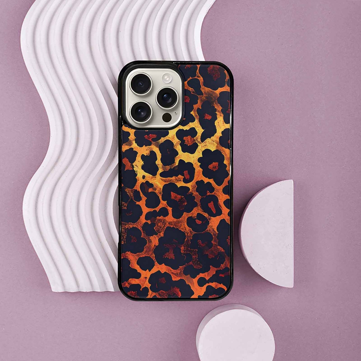 iPhone 16 Pro Max Case — Leopard Print Dark Seamless Pattern Vibrant, Custom Art Phone Cover