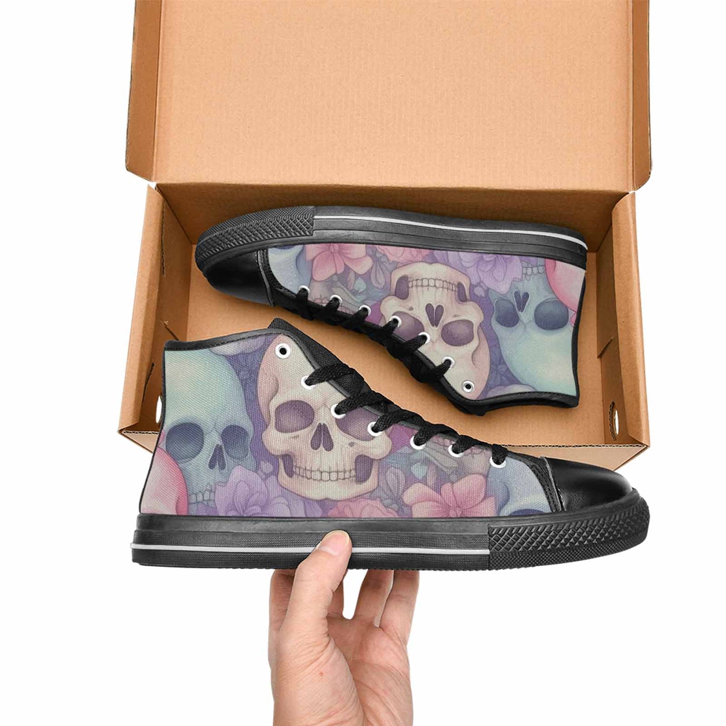 MEN'S Skulls - Pastel High Top Canvas Dreamcore Shoes