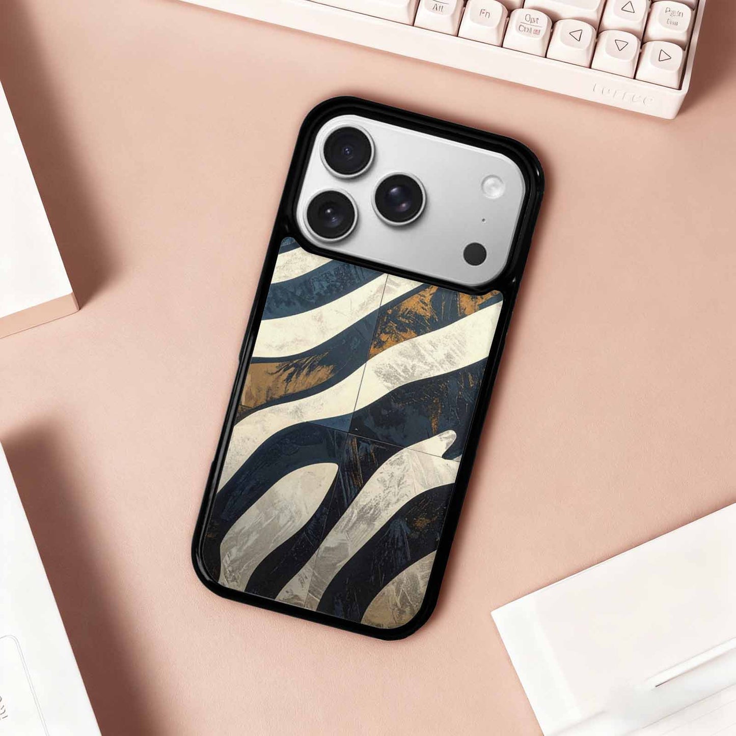iPhone 17 Pro Case — Seamless Tileable Pattern Of Overlapping Animal, Custom Made Phone Cover