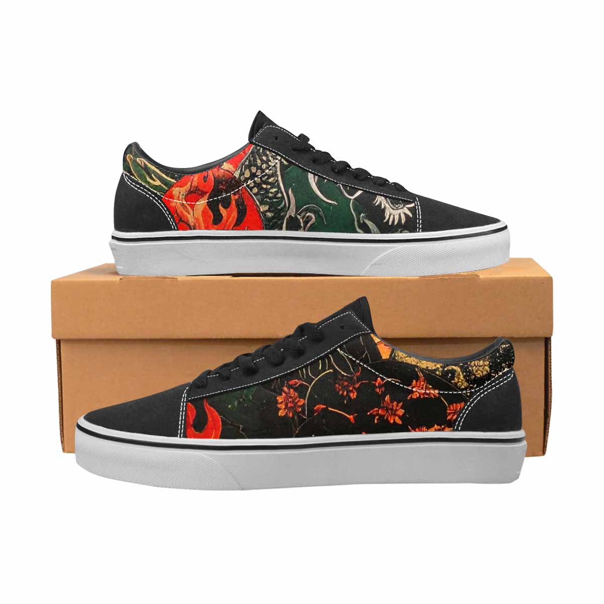 WOMEN'S Dragon Scale Fantasy Canvas Lace-Up Dreamcore Shoes