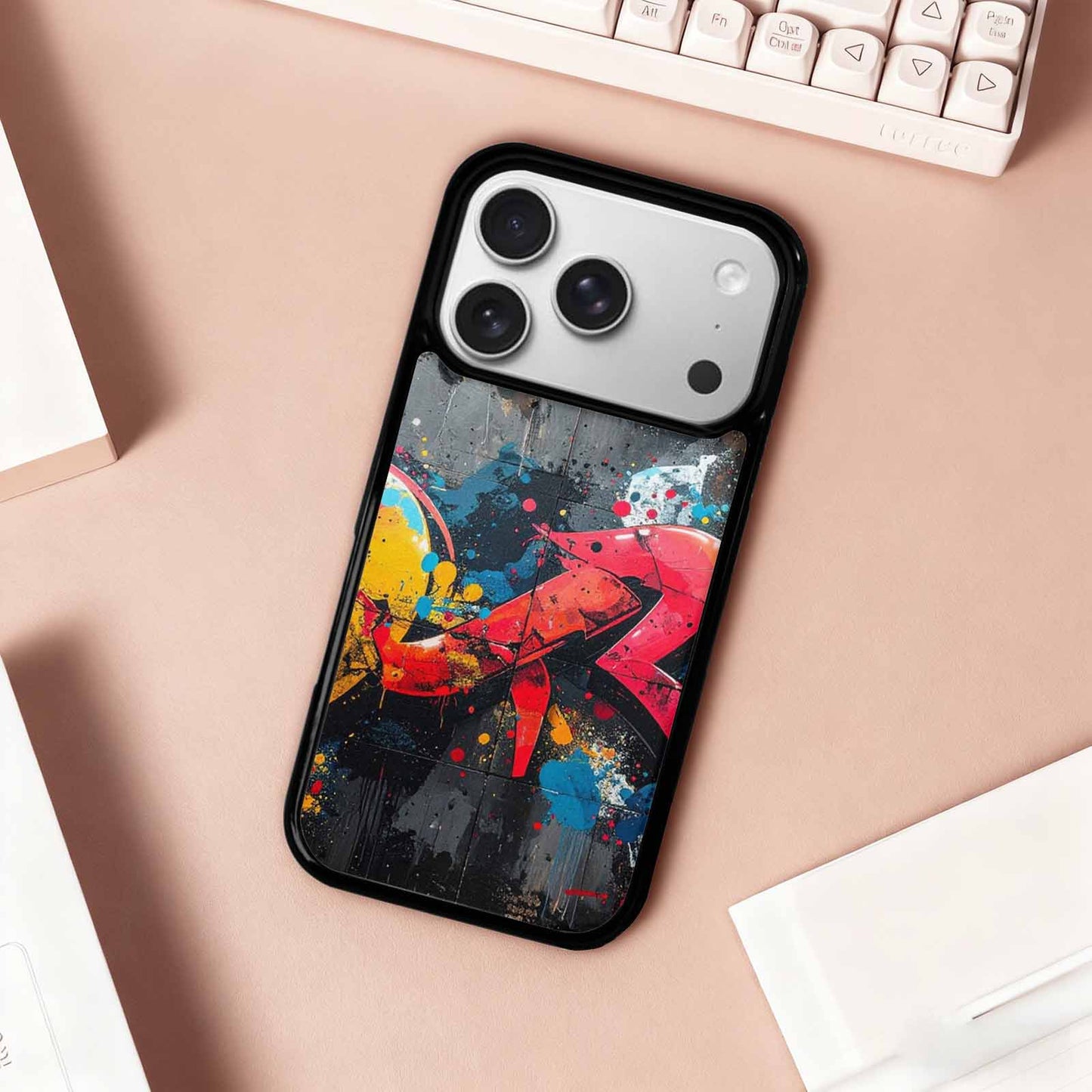 iPhone 17 Pro Case — Seamless Repeating Pattern Of Overlapping Camo, Custom Print Case Cover