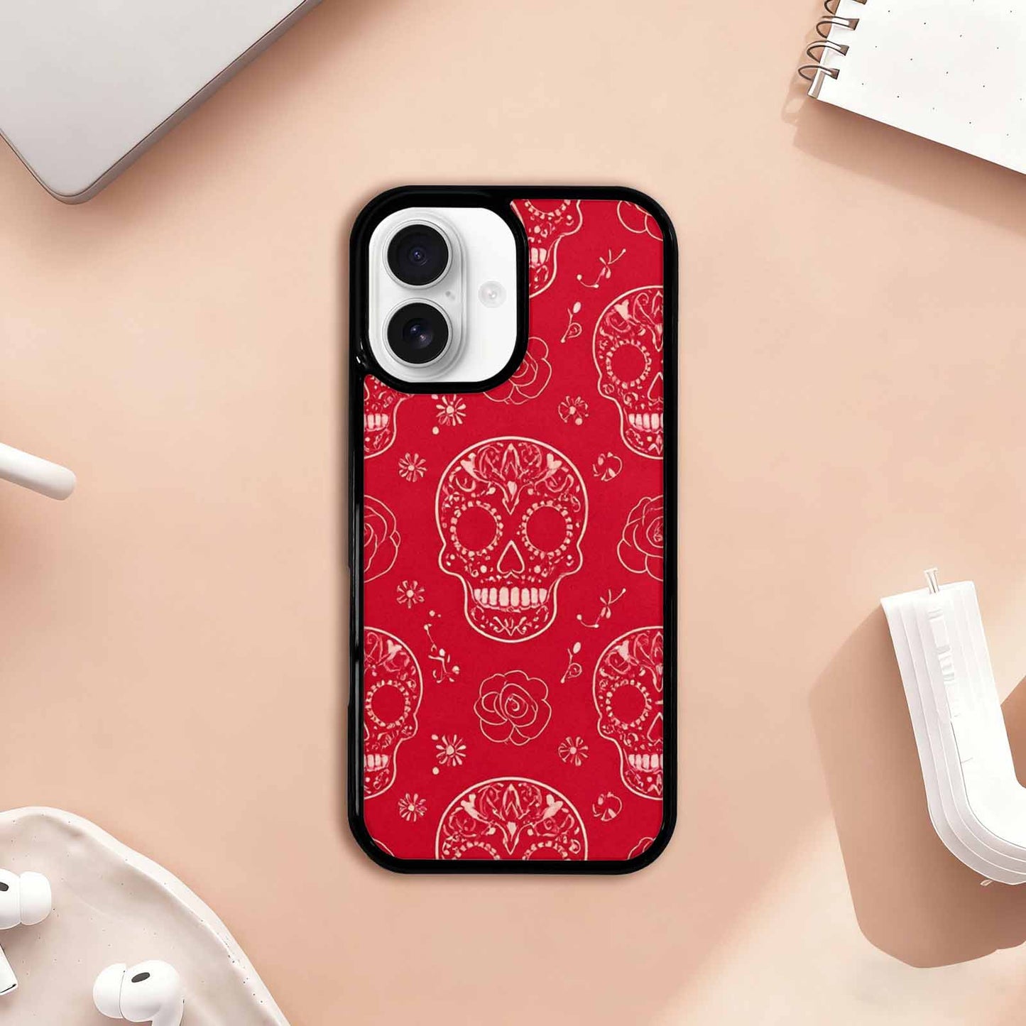 iPhone 17 Case — Skull Dark Art Gothic Print Gothic, Unique Phone Case Design