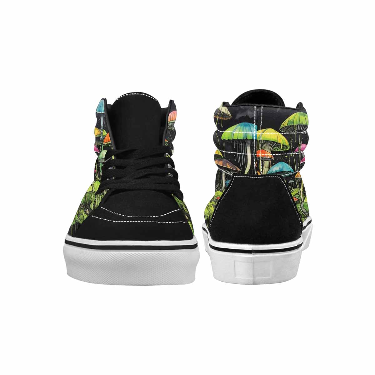 MEN'S Rainbow Drip Mushrooms High Top Canvas Melting Art Sneakers