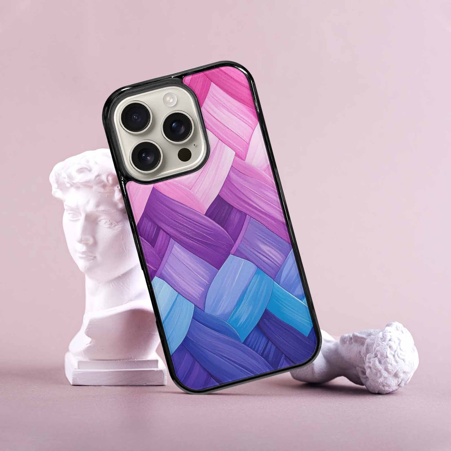 iPhone 16 Pro Case — Bisexual Flag Color Theme Small Rainbow, Custom Phone Case