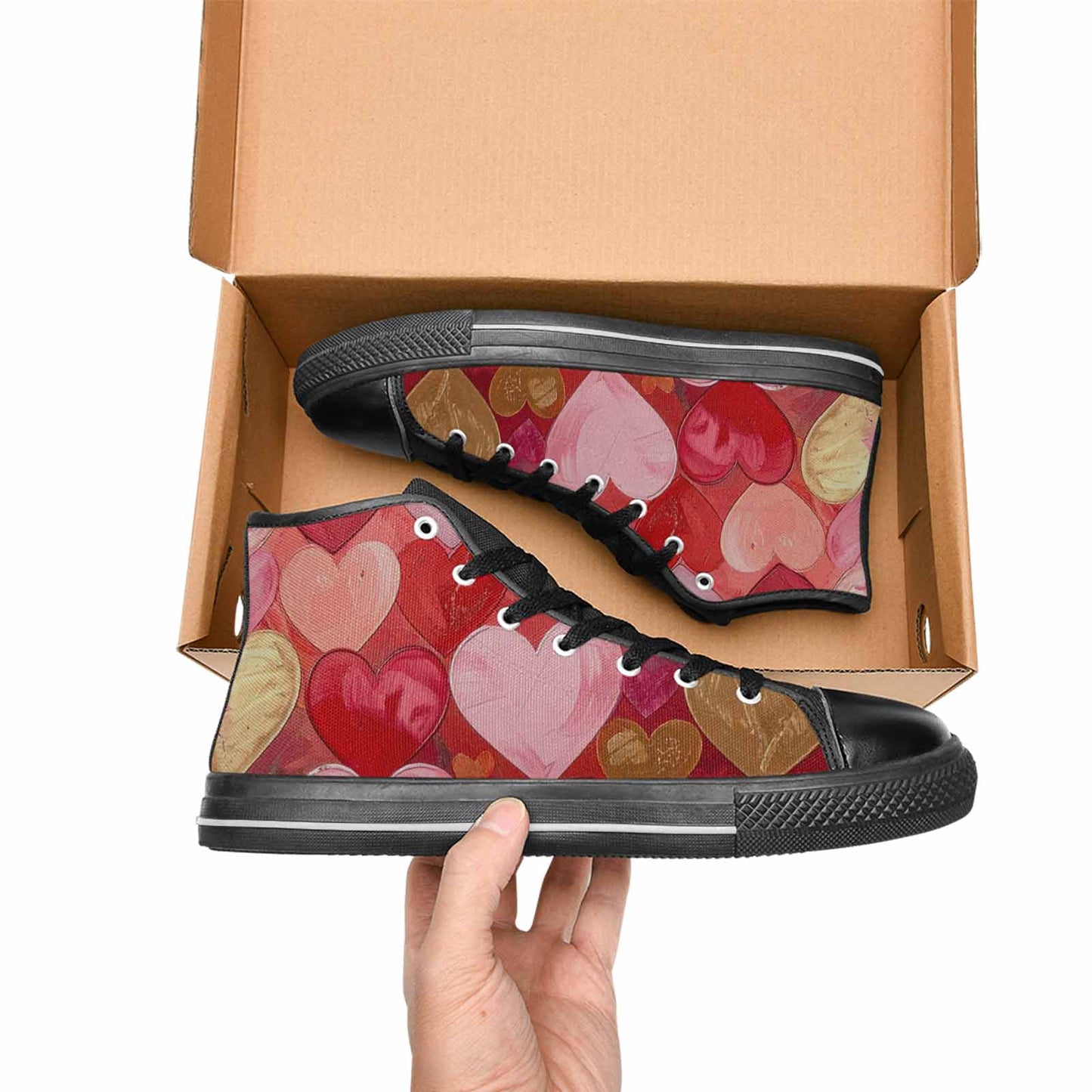 WOMEN'S No Words Or High Top Canvas Cottagecore Custom Sneakers