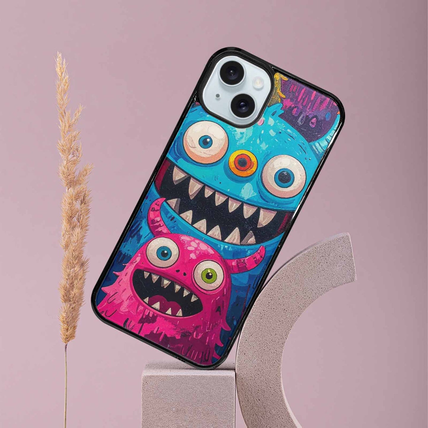 iPhone 15 Plus Case — Goofy Cartoon Monster, Original Design Phone Case