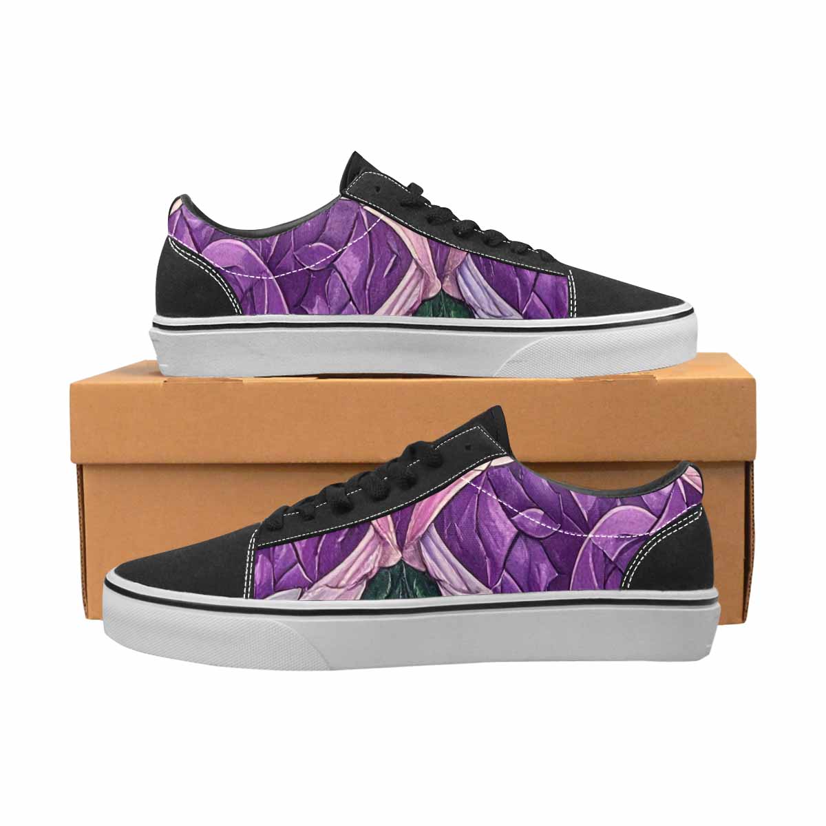 WOMEN'S Genderqueer Flag Color Canvas Lace-Up Cottagecore Custom Sneakers