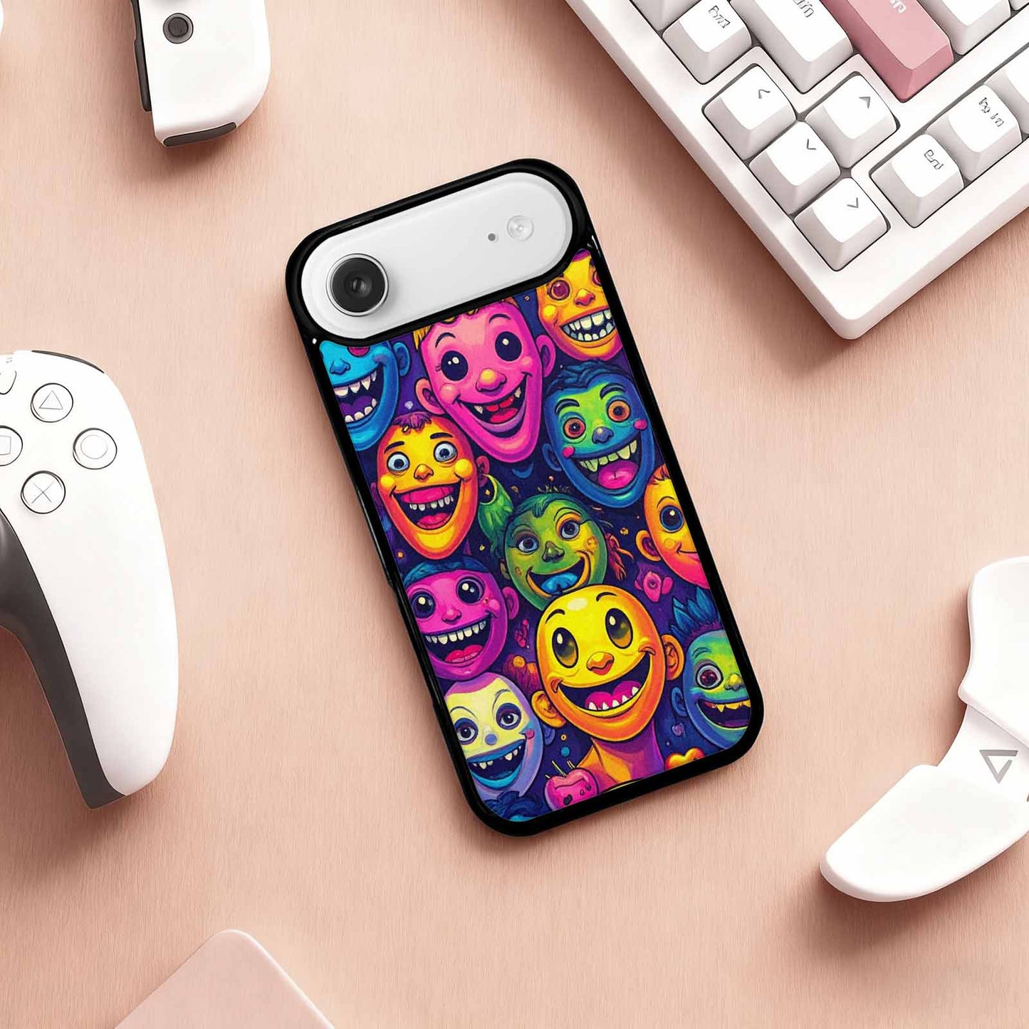 iPhone 17 Air Case — Small Funny Looking Cartoon People Cartoon, Customized Protective Case
