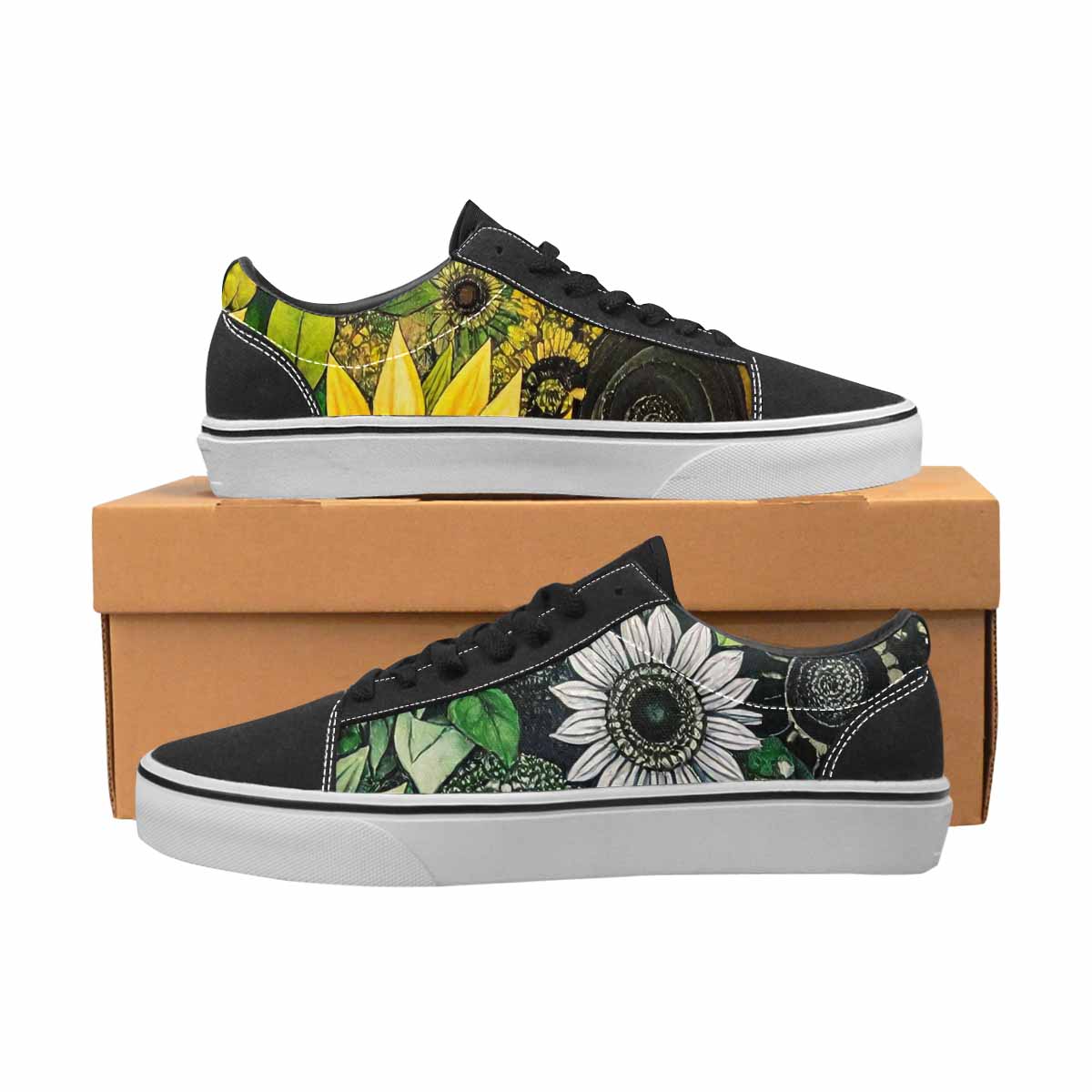 WOMEN'S Blend Melt Them Canvas Lace-Up Neon Fantasy Custom Sneakers