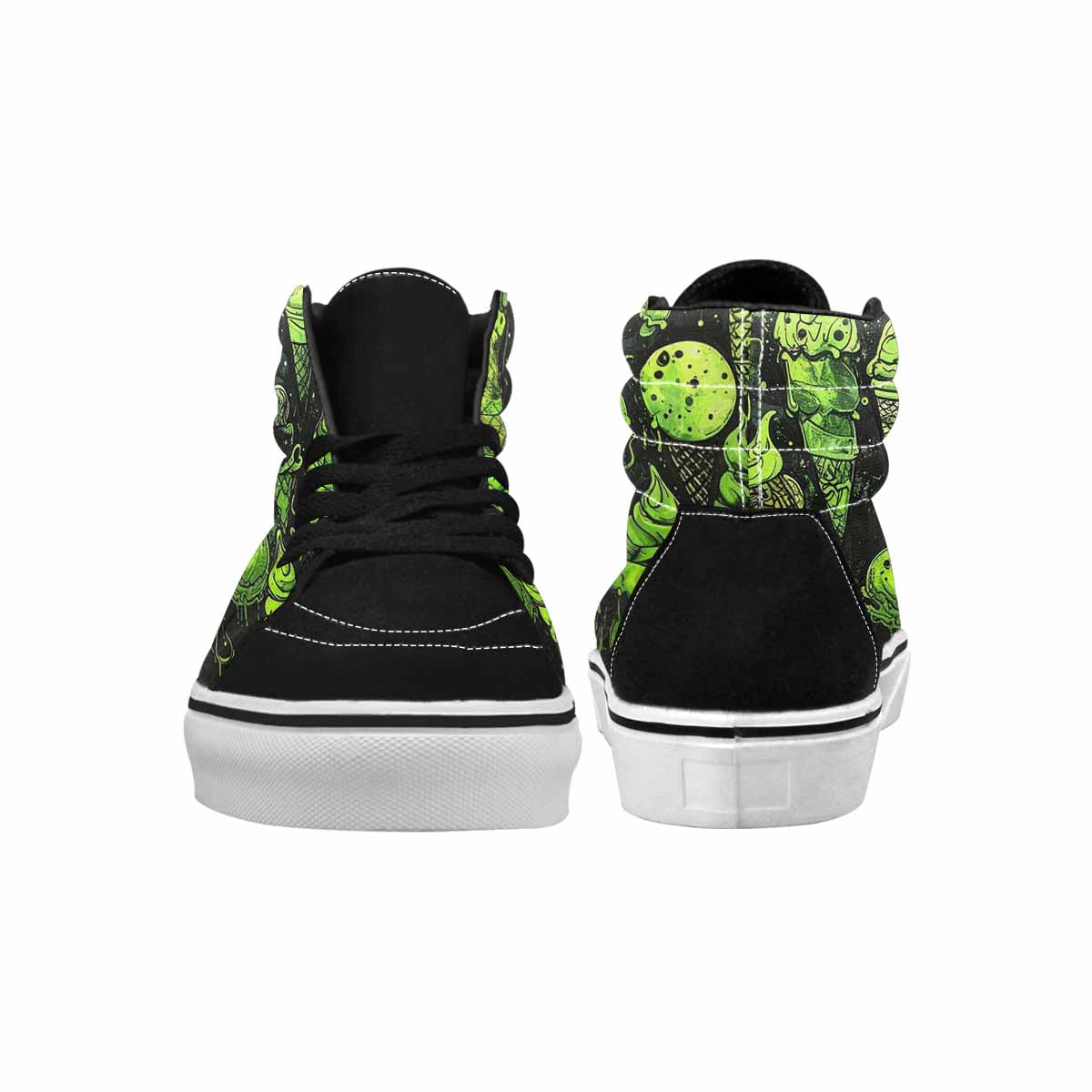 MEN'S Ice Cream Motif High Top Canvas Vivid Sneakers