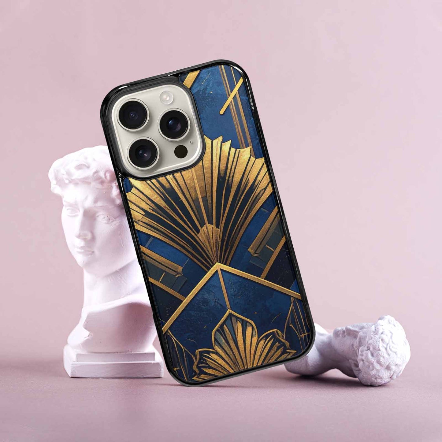 iPhone 16 Pro Case — Art Deco Illustration Pattern, Custom Art Phone Cover