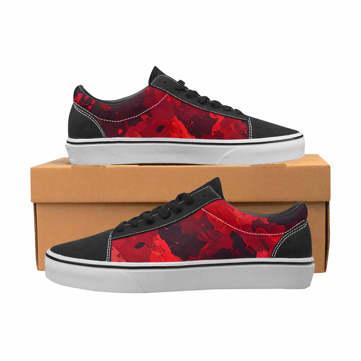 MEN'S Military Camouflage Blotch Canvas Lace-Up Aesthetic Sneakers
