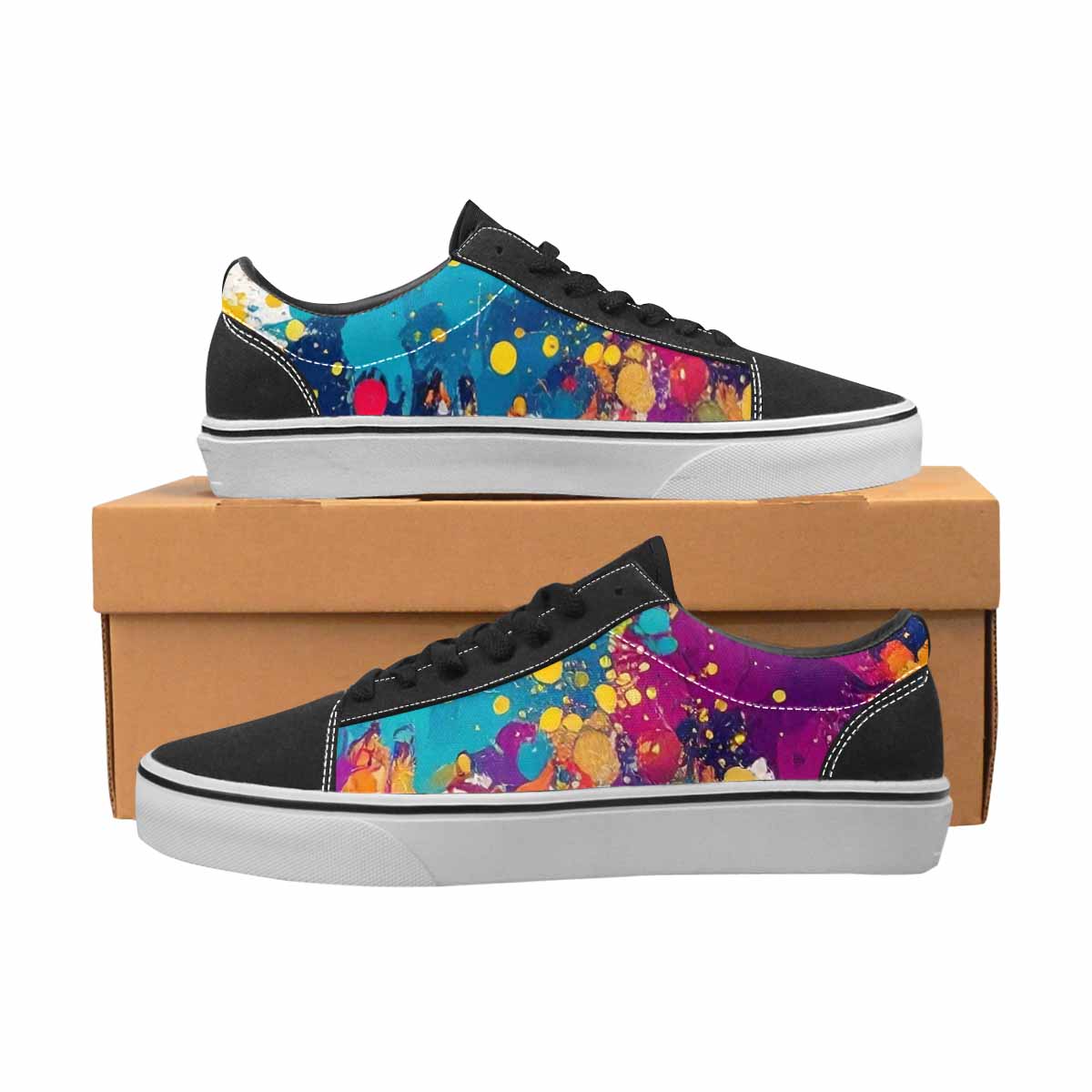 MEN'S Paint Splatter Canvas Lace-Up Dreamcore Sneakers
