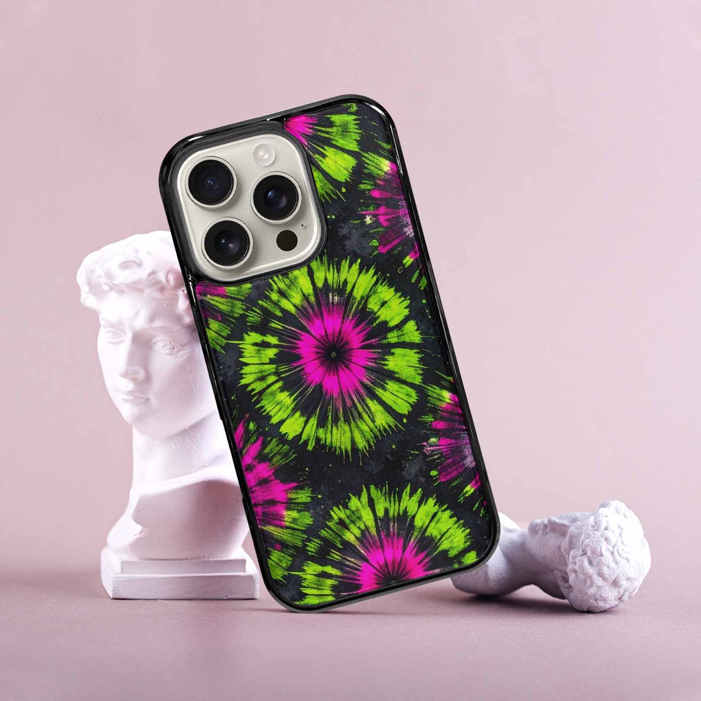 iPhone 16 Pro Case — Acid Wash Tie Dye Neon Custom, Custom Made Phone Cover