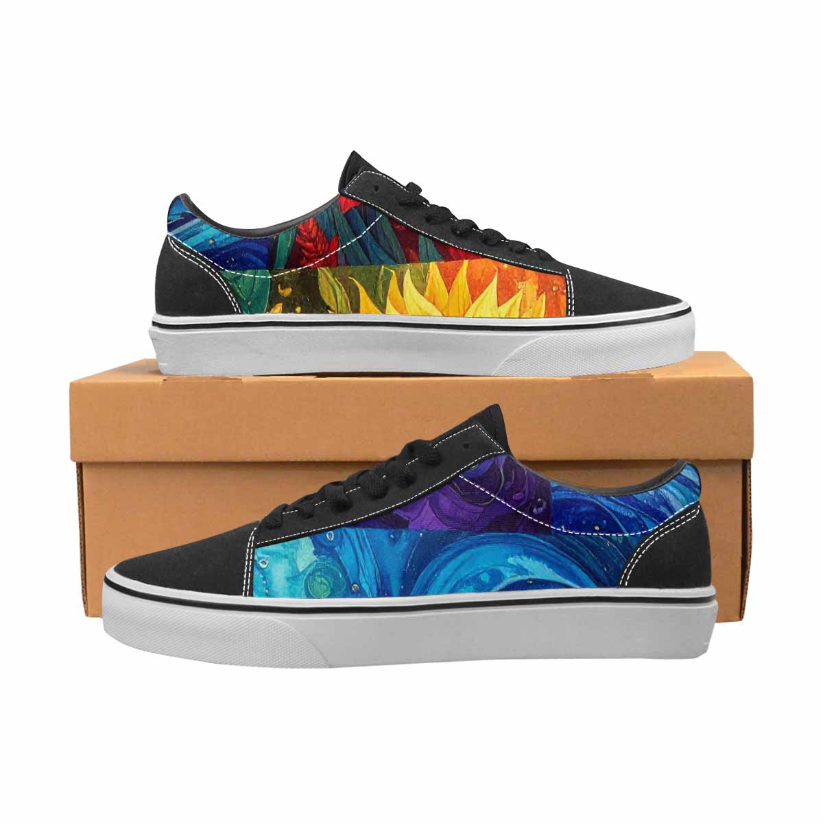 WOMEN'S Blend All Versions Canvas Lace-Up Cottagecore Custom Sneakers