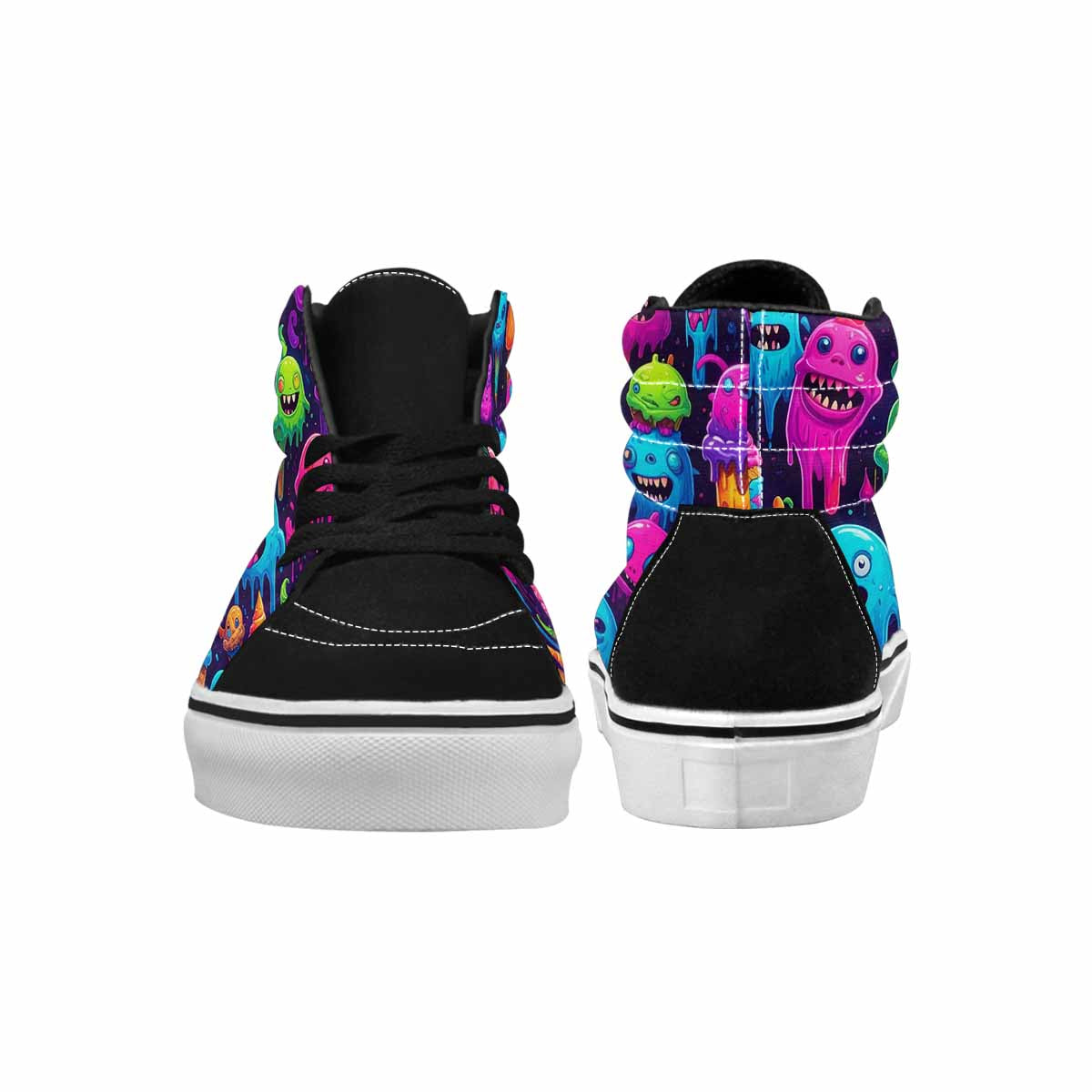 MEN'S Ice Cream Monsters High Top Canvas Surreal Shoes