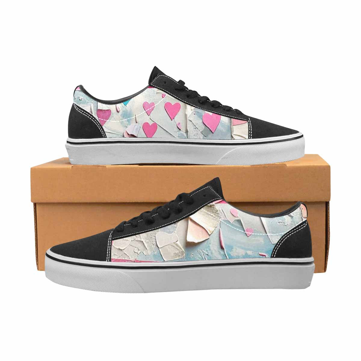 WOMEN'S Transgender Pride Flag Lace-Up Canvas Grunge Shoes