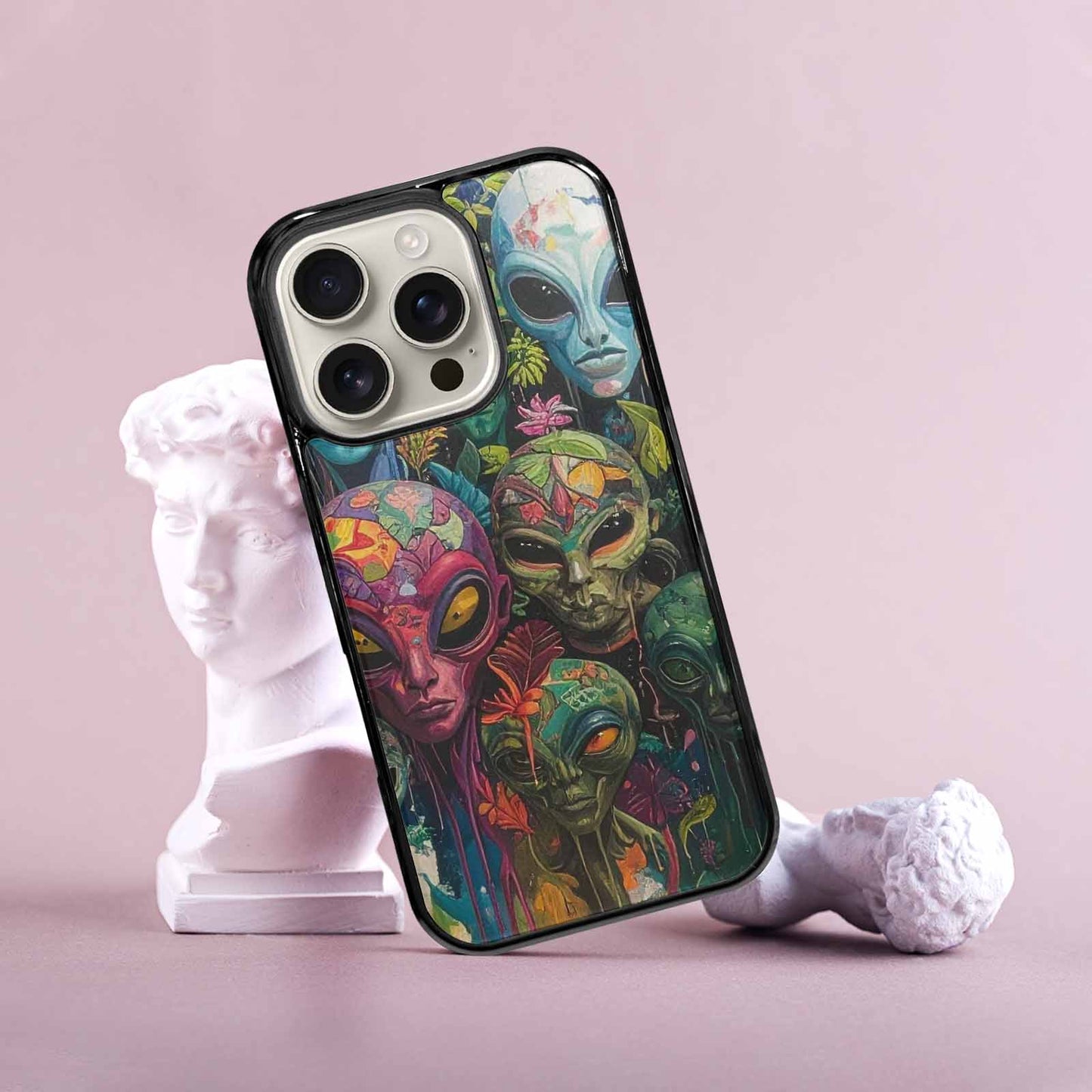 iPhone 16 Pro Case — Aliens Pattern Hundreds Of Sma Cbj, Original Design Phone Case