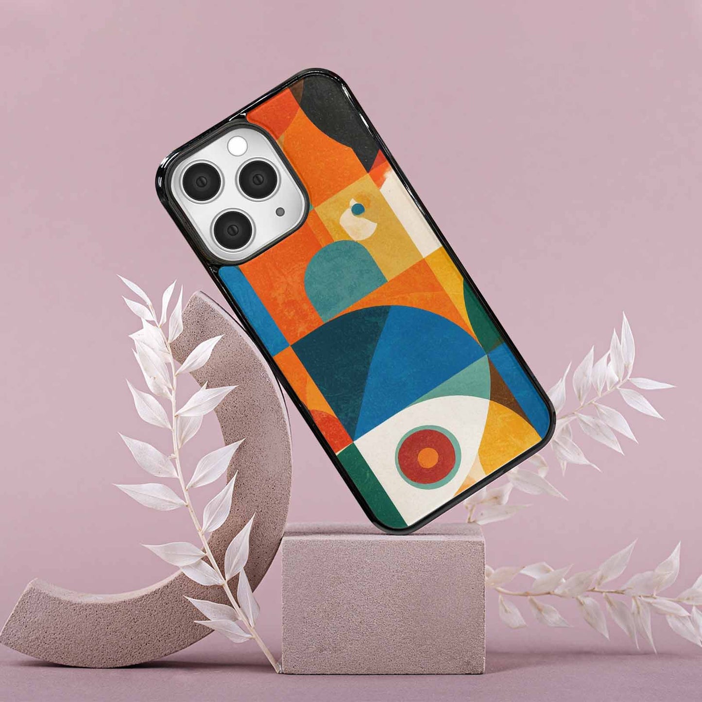 iPhone 15 Pro Max Case — 1990s Memphis Art Pattern, Custom Phone Case