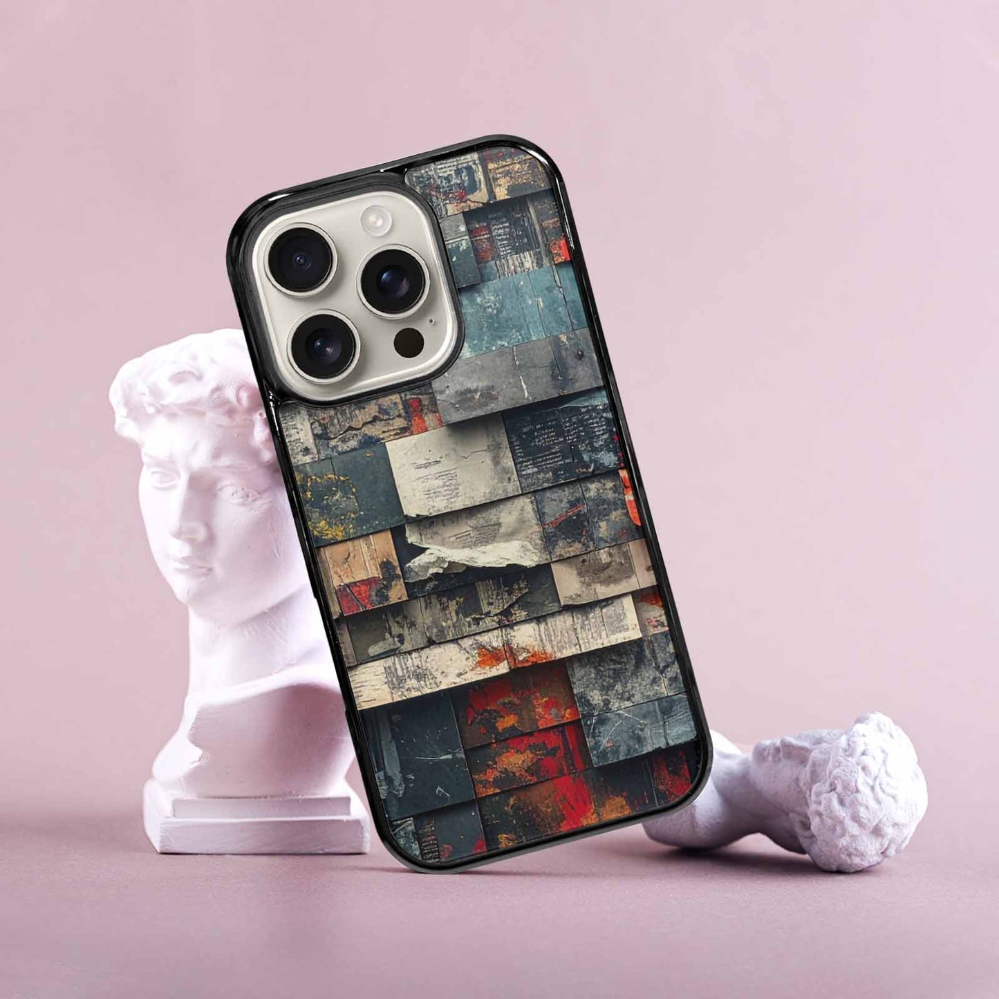 iPhone 16 Pro Case — Distressed Grunge Texture Pattern Hundreds Of, Personalized Phone Case