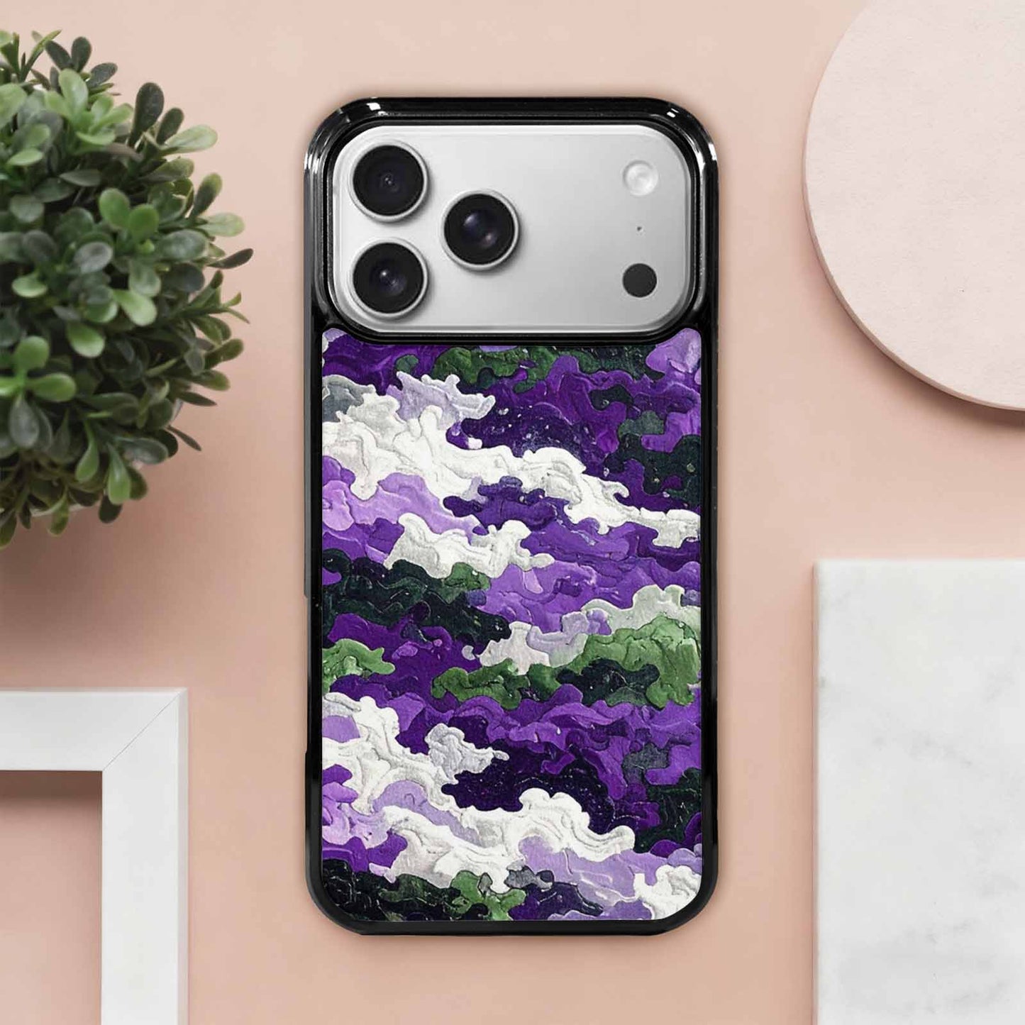 iPhone 17 Pro Max Case — Vivid Camo Genderqueer Camo, Custom Made Phone Cover