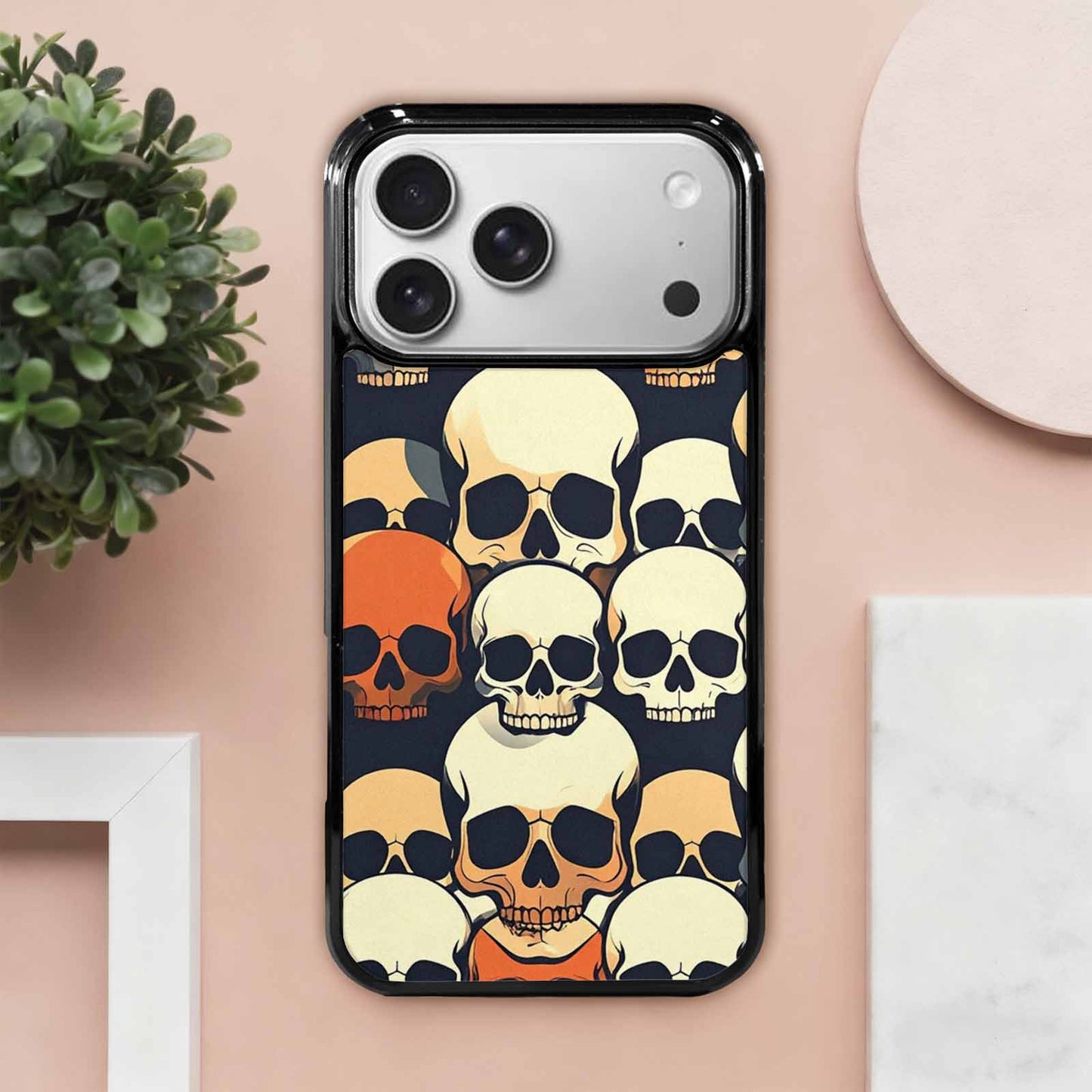 iPhone 17 Pro Max Case — Skull Dark Art Gothic Print Gothic, Custom Phone Case