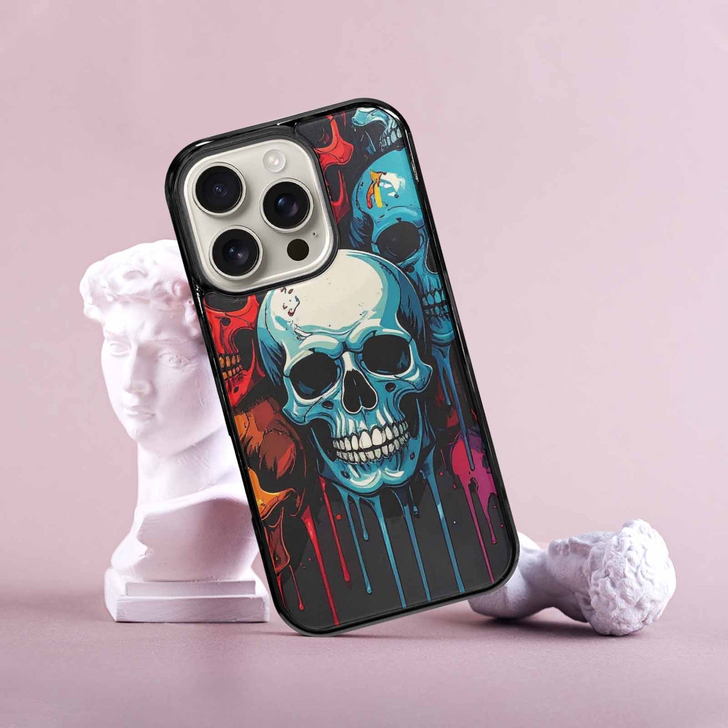 iPhone 16 Pro Case — Many Of Skulls Collage Overlapping Art, Personalized Phone Case