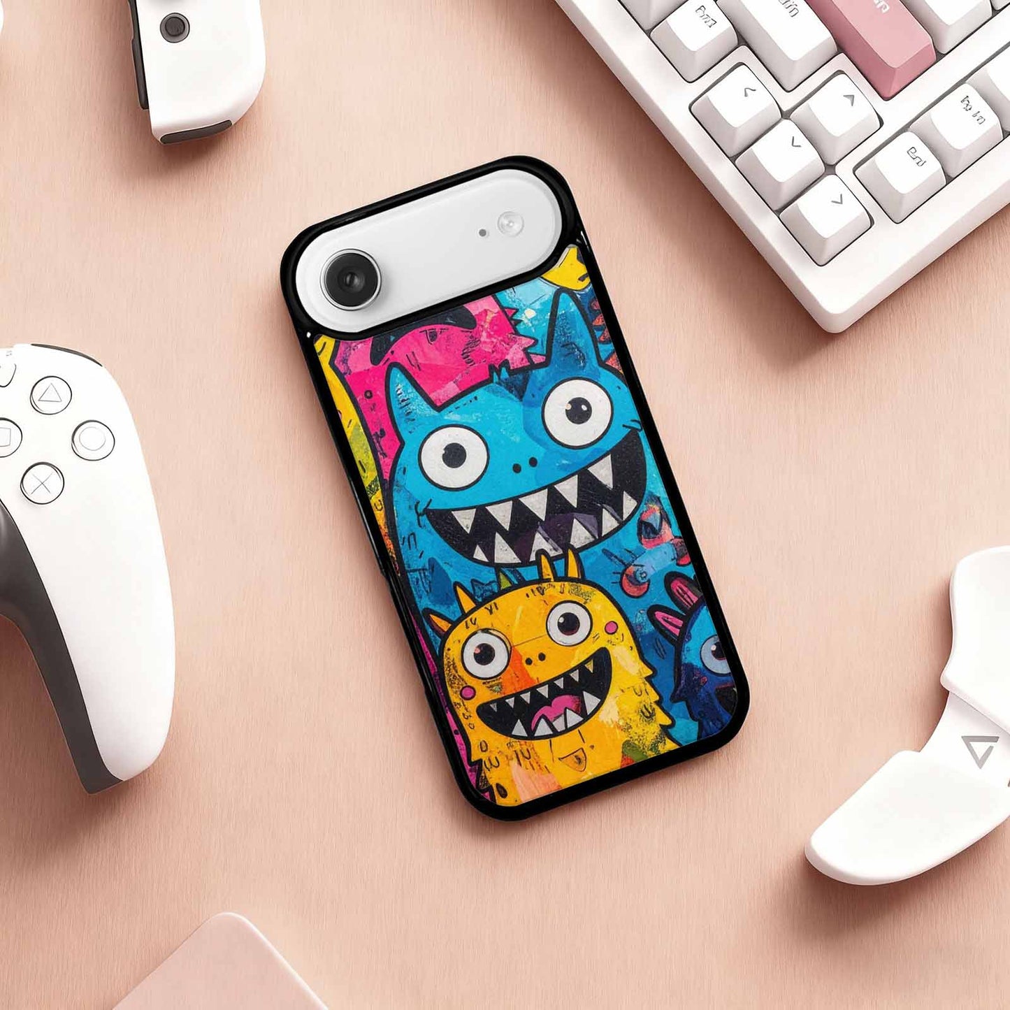 iPhone 17 Air Case — Seamless Repeating Pattern Of Overlapping Cartoon, Personalized Phone Case