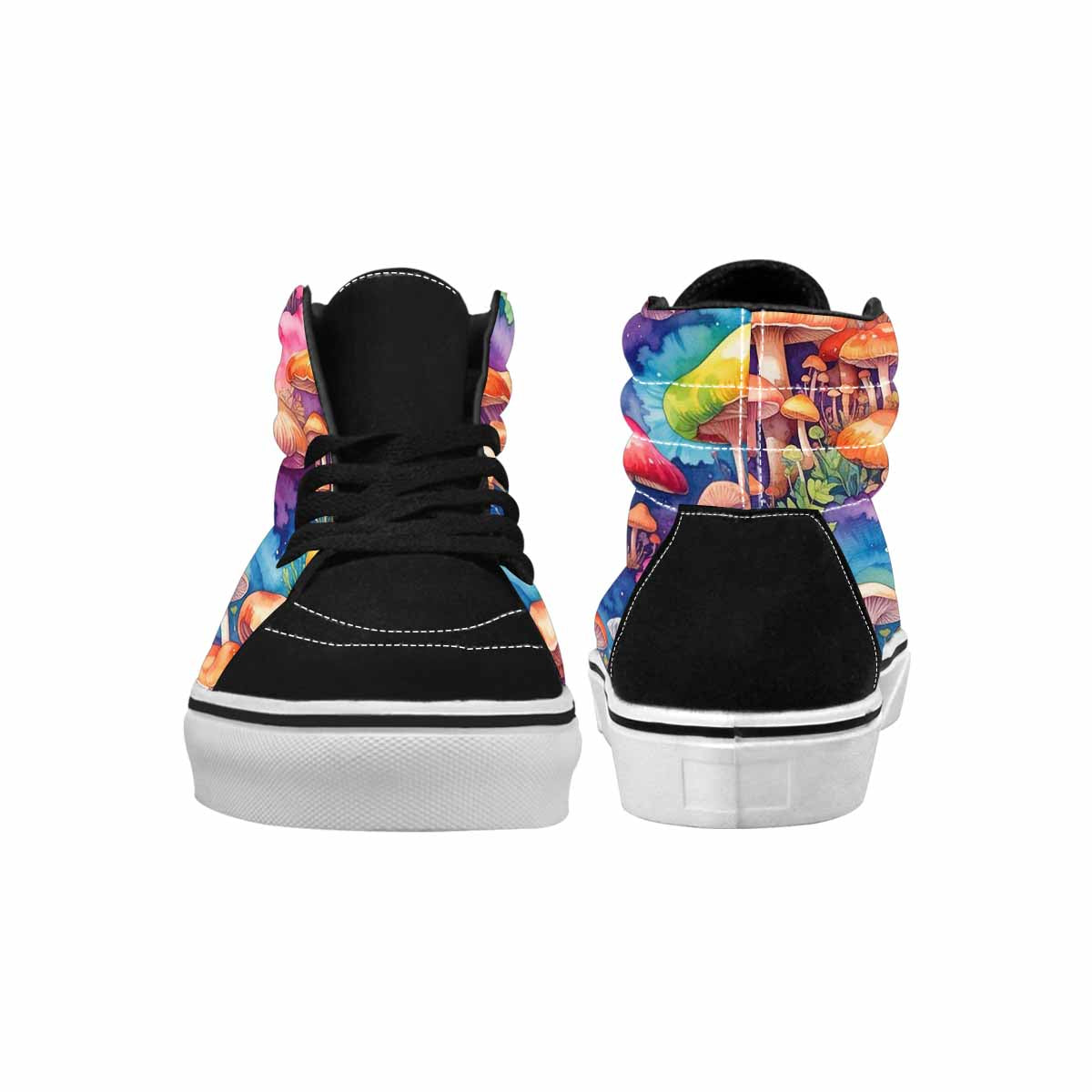 MEN'S Mushrooms Tie Dye High Top Canvas Dark Academia Sneakers
