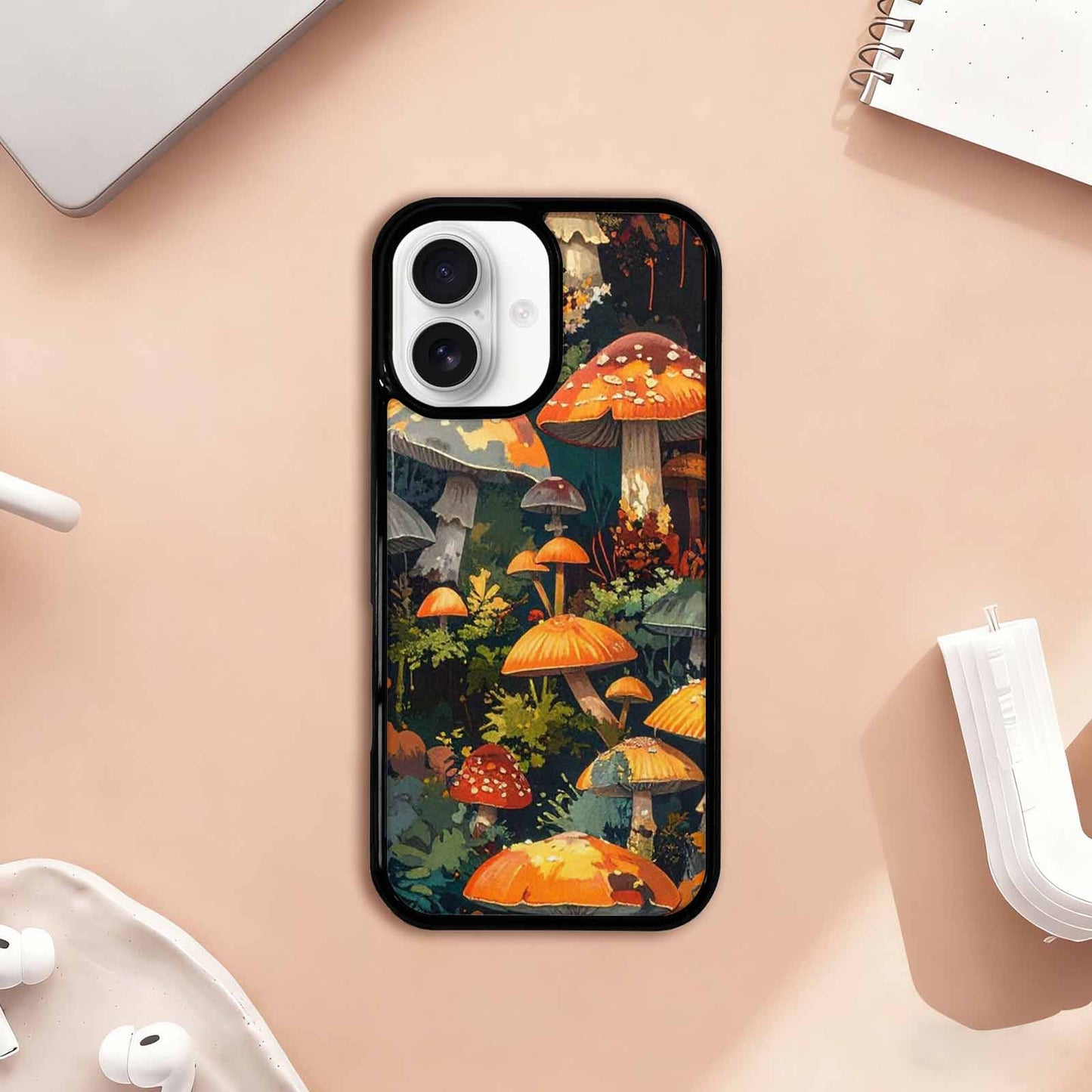 iPhone 17 Case — Mushrooms Camomushrooms Patter Camo, Custom Print Case Cover