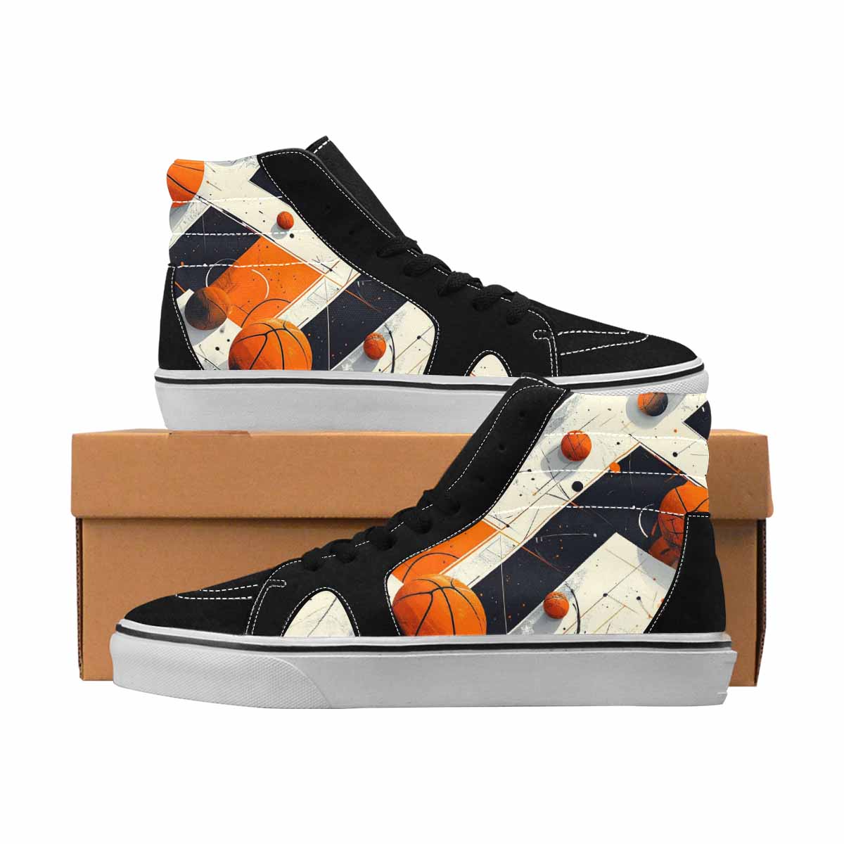 MEN'S Dark Black White Repeat White 4 Ferion
