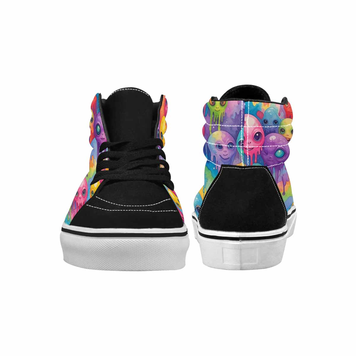 MEN'S Aliens Tie Dye High Top Canvas Dreamcore Custom Shoes