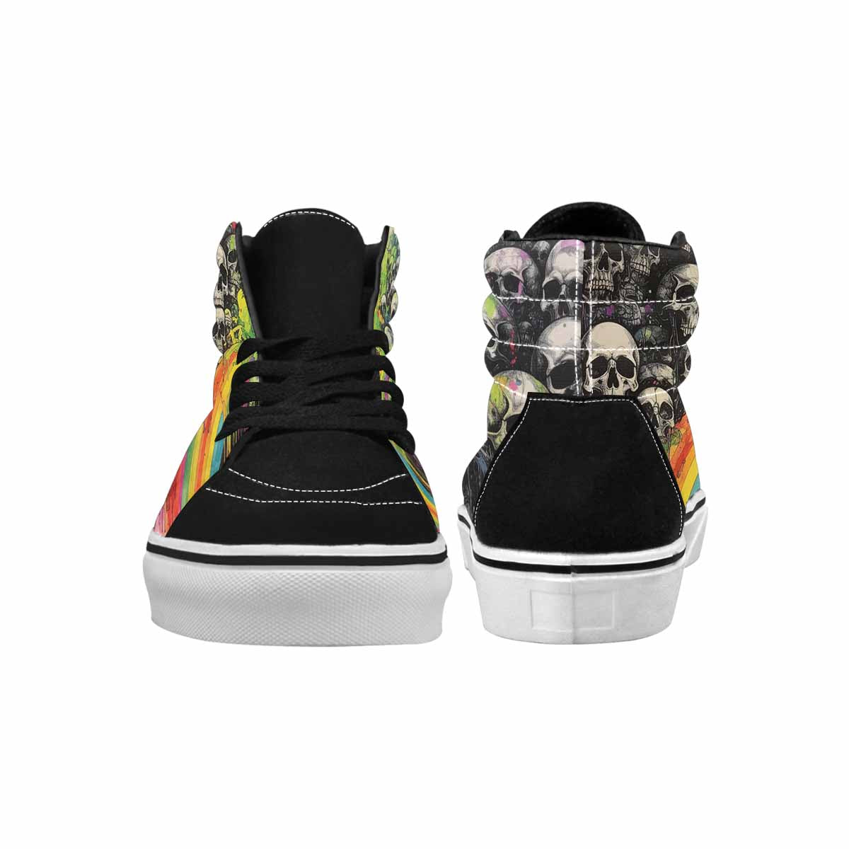 MEN'S Rainbow From Skull S High Top Canvas Dreamcore Shoes