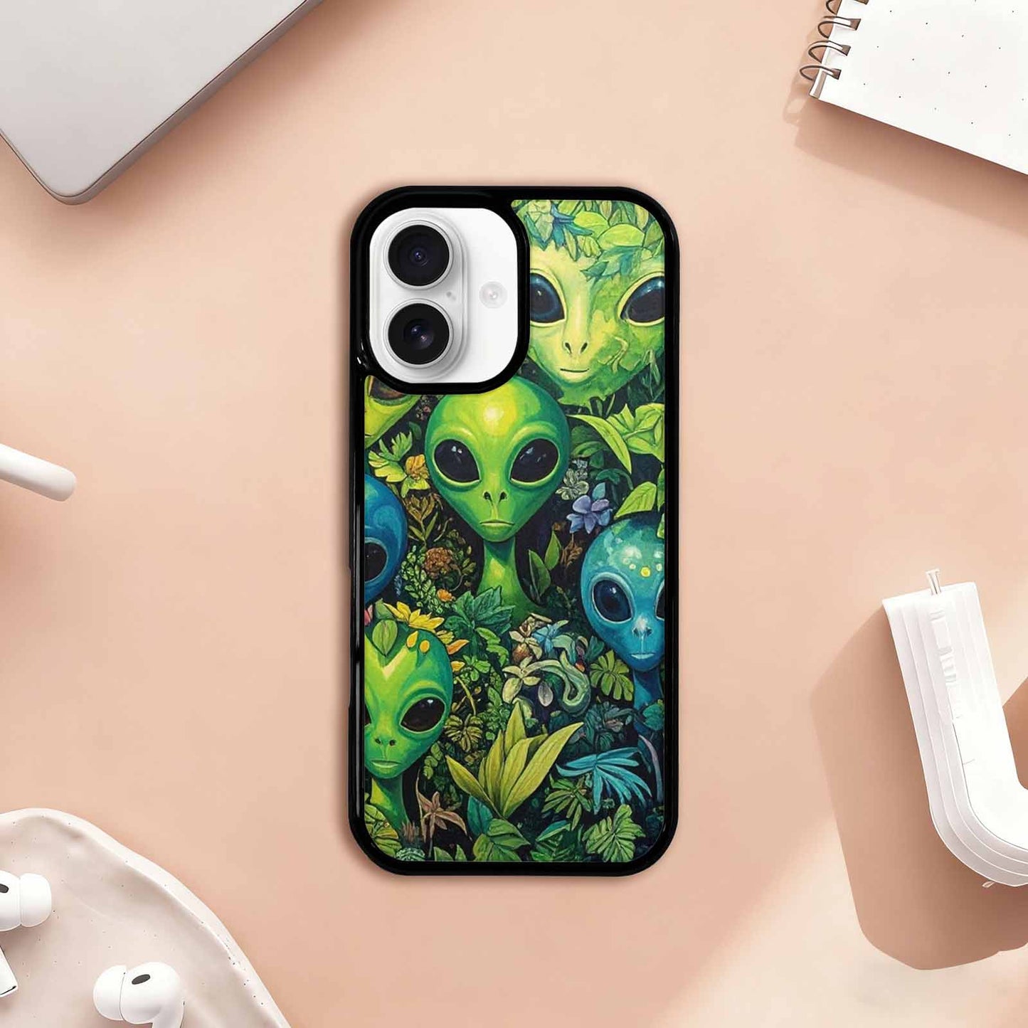iPhone 17 Case — Aliens Pattern Hundreds Of Alien Scifi, Custom Designed Case Cover