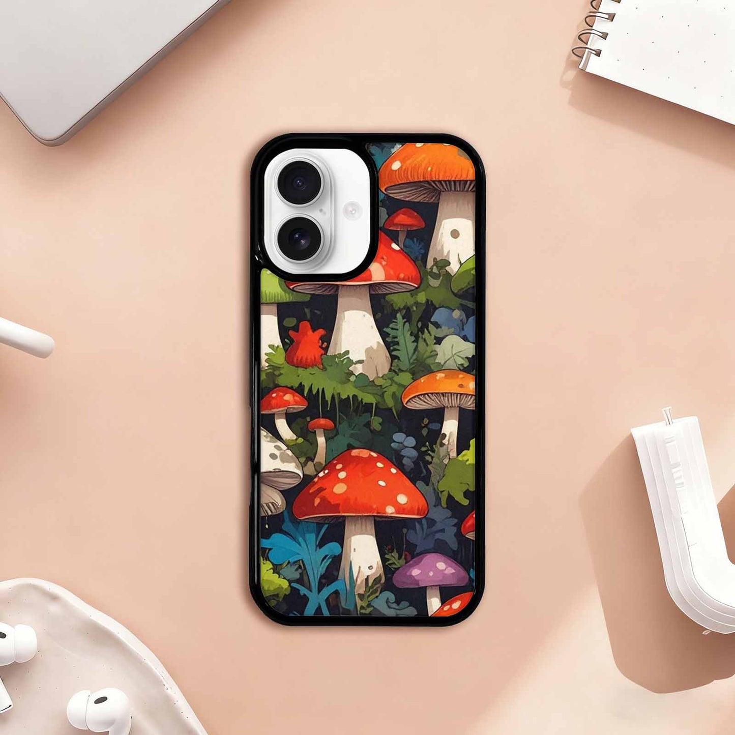 iPhone 17 Case — Mushrooms Camomushrooms Patter Xvt Camo, Custom Art Phone Cover