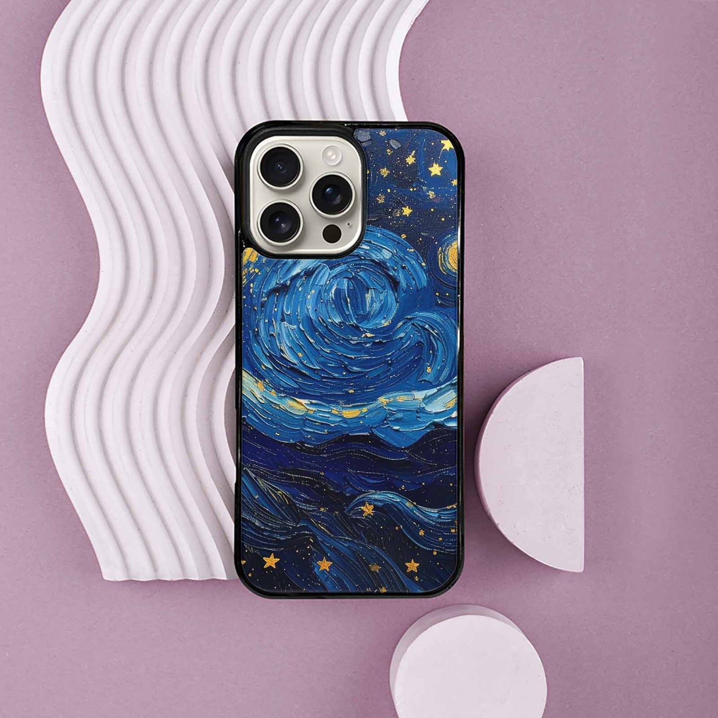 iPhone 16 Pro Max Case — Starry Night Galaxy Custom Personalized Phone, Custom Print Case Cover