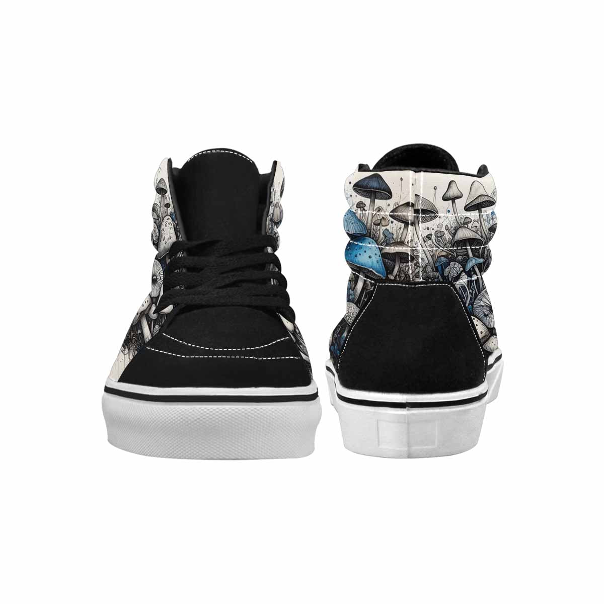 MEN'S Mushrooms (general) High Top Canvas Wallpaper Art Sneakers