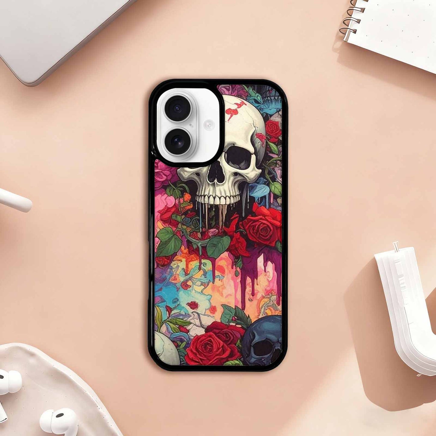 iPhone 17 Case — Skulls And Roses Skulls Gothic Skulls, Original Design Phone Case