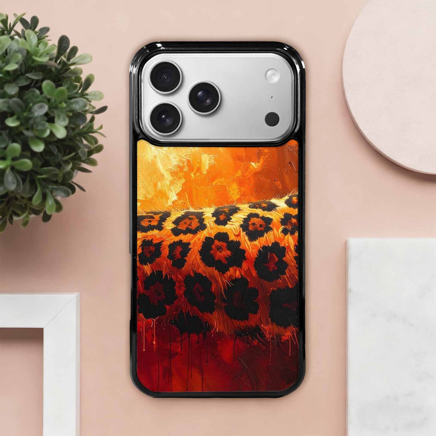 iPhone 17 Pro Max Case — Seamless Repeating Pattern Of Animal Print, Custom Made Phone Cover