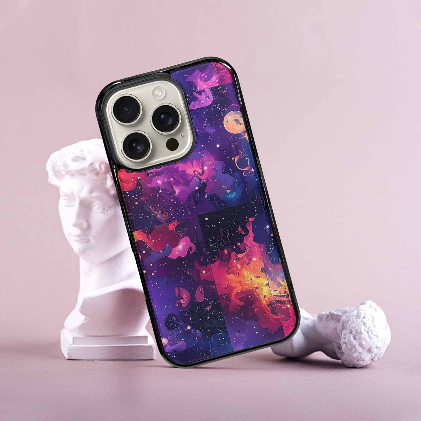 iPhone 16 Pro Case — Cosmic Creature And Object Mashup Pattern, Custom Phone Case