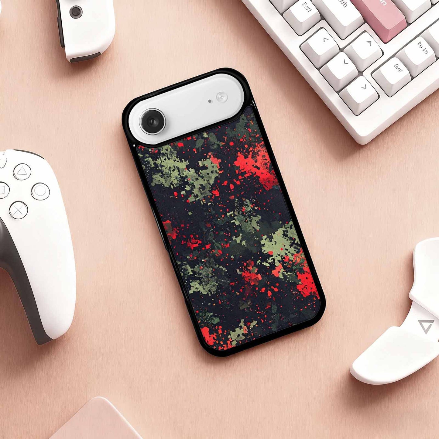 iPhone 17 Air Case — Small Military Camouflage Blotch Pattern Camo, Custom Phone Case