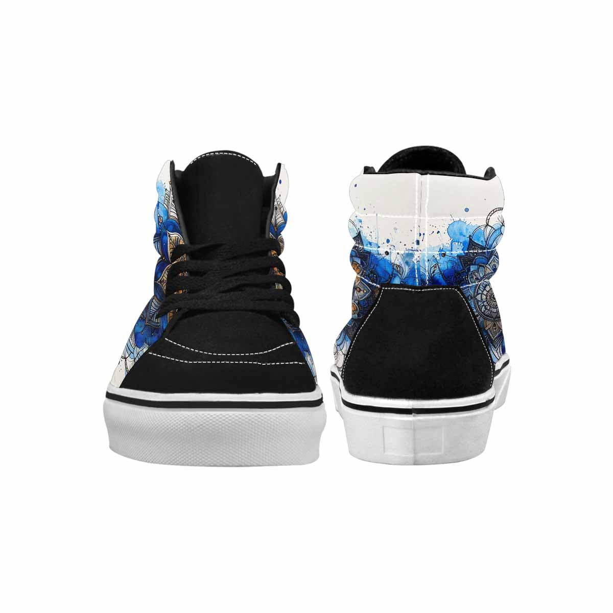 MEN'S Mandala Medallion High Top Canvas Grunge Custom Shoes