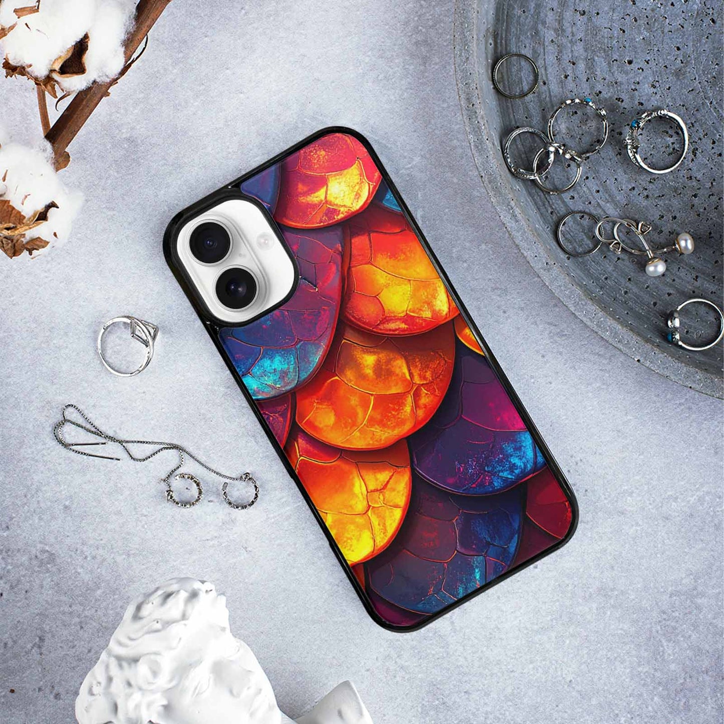 iPhone 16 Plus Case — Dark Snake Print Custom, Custom Art Phone Cover