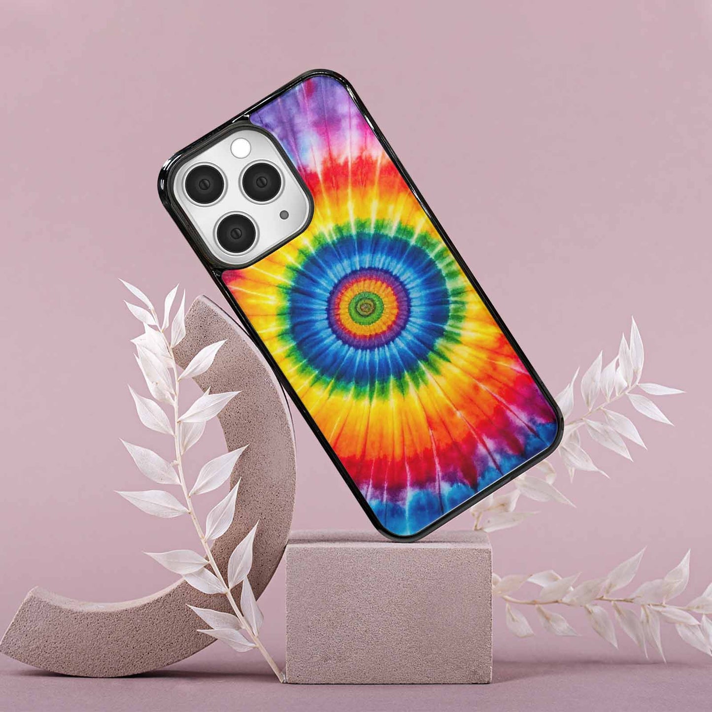 iPhone 15 Pro Max Case — A1 Fly Rainbow Spiral Tie Dye, Custom Made Phone Cover