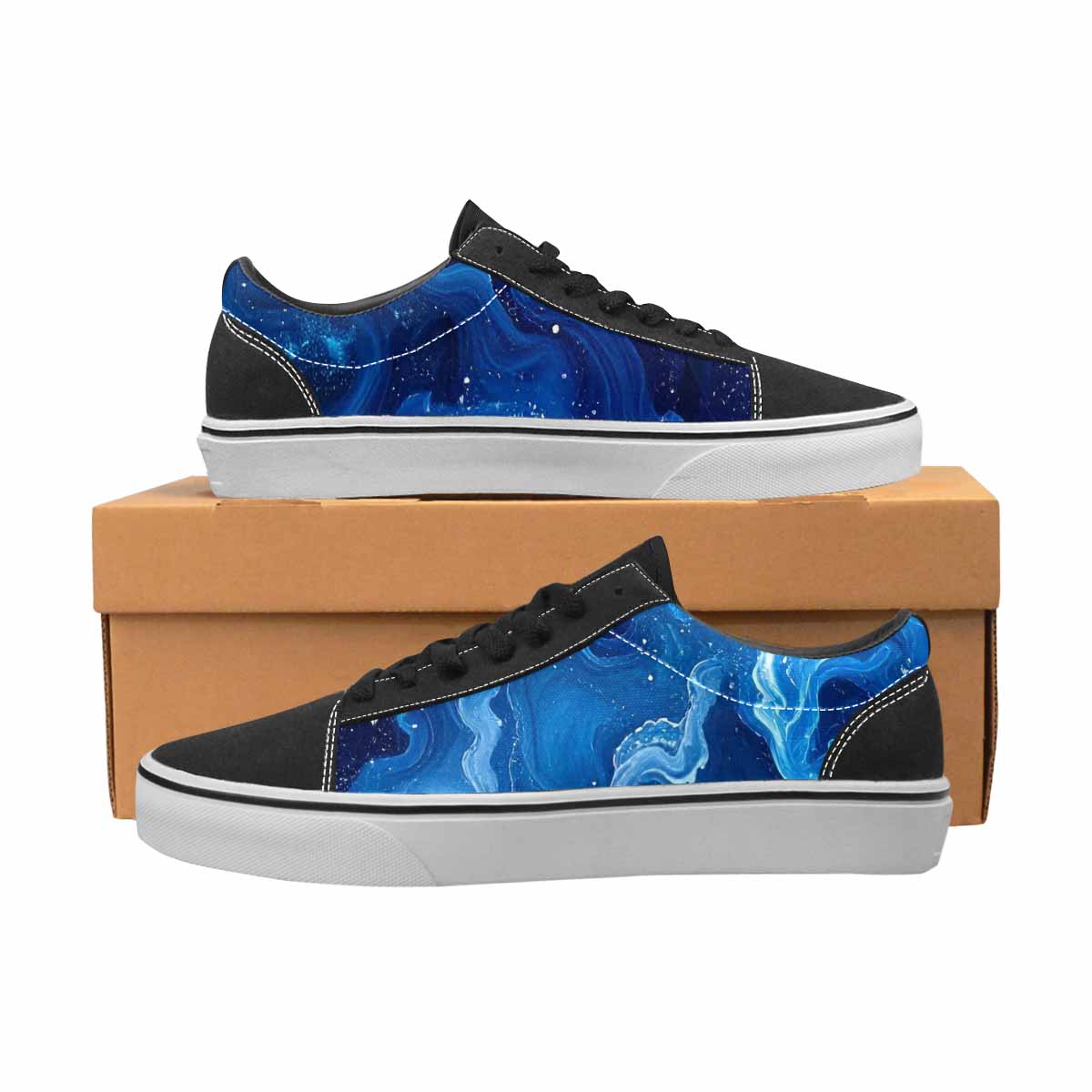 WOMEN'S Galaxy Art - Canvas Lace-Up Surreal Sneakers
