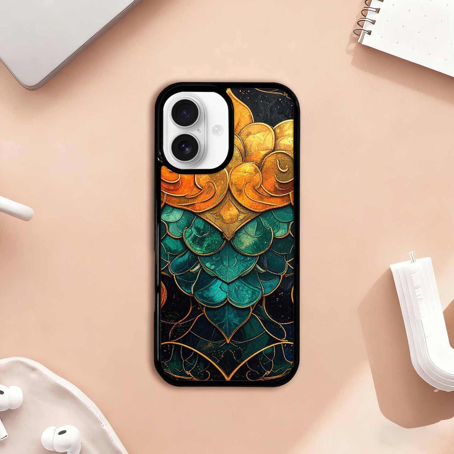iPhone 17 Case — Dragon Scale Fantasy Art Original Art, Custom Printed Phone Case