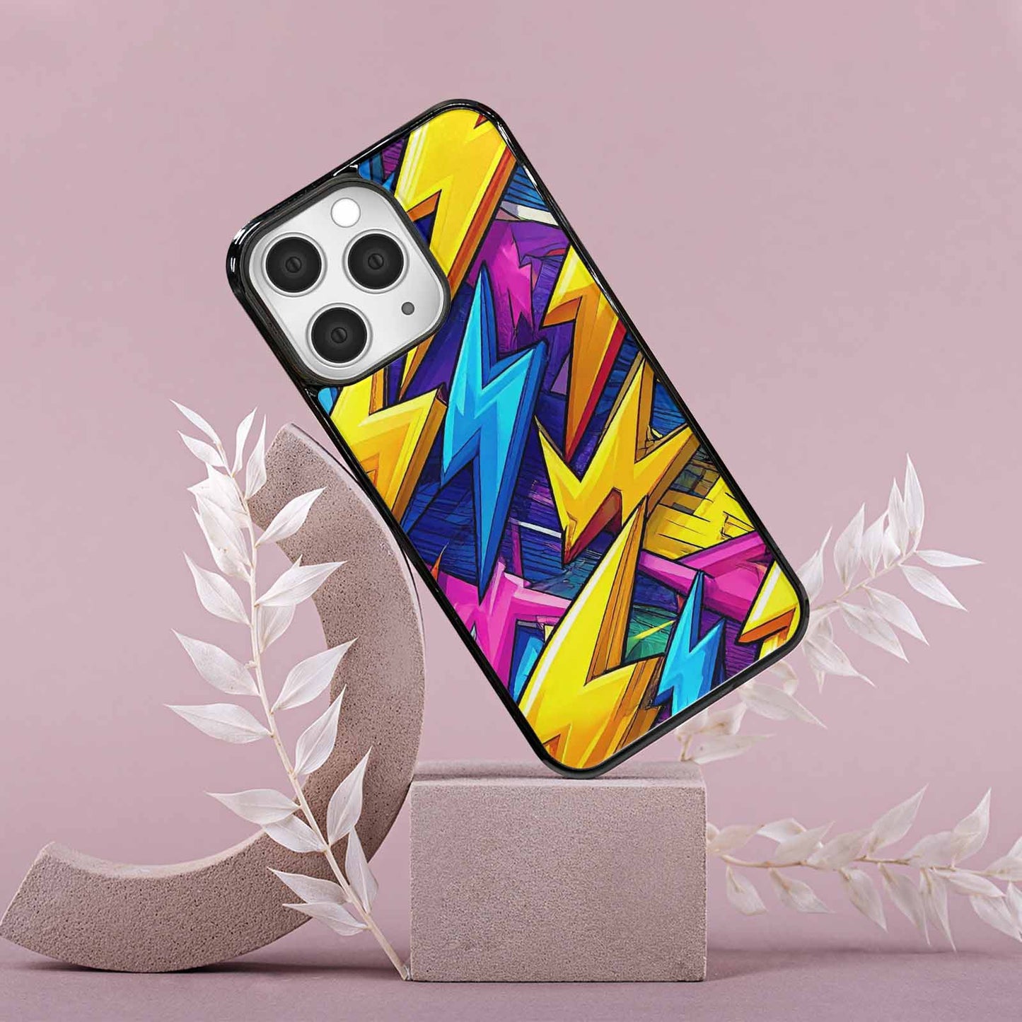 iPhone 15 Pro Max Case — Lightning Bolt Storm Pattern Hundreds Of, Customized Protective Case