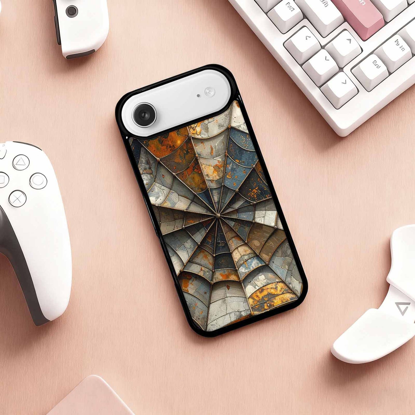 iPhone 17 Air Case — Foil Galaxy Art Spider Galaxy Space, Customized Protective Case