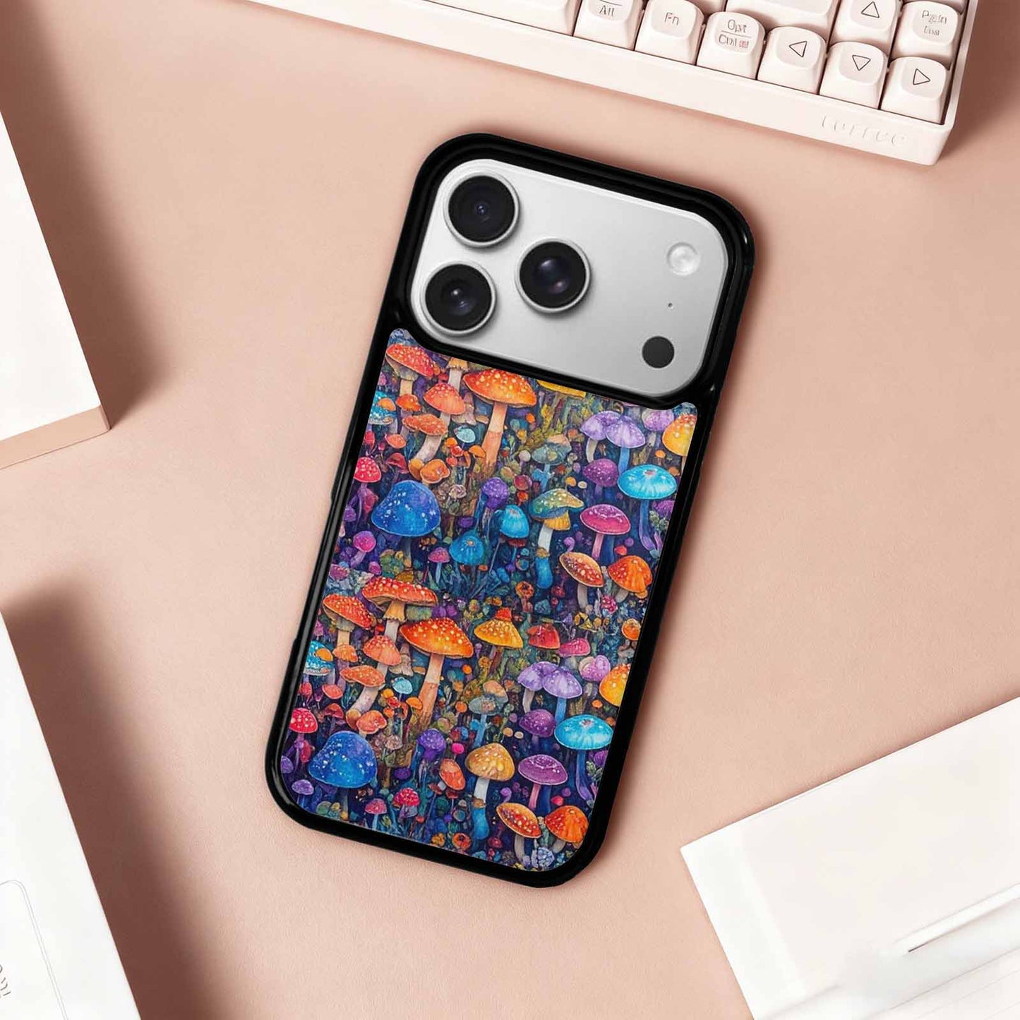 iPhone 17 Pro Case — Mushrooms General Mushrooms Pa Original Art, Custom Made Phone Cover